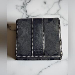 Coach Black Signature Wallet